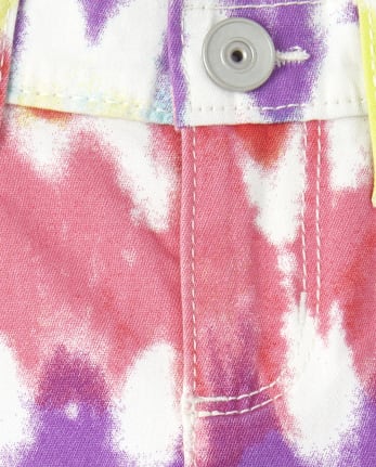 Girls Print Denim Skimmer Shorts