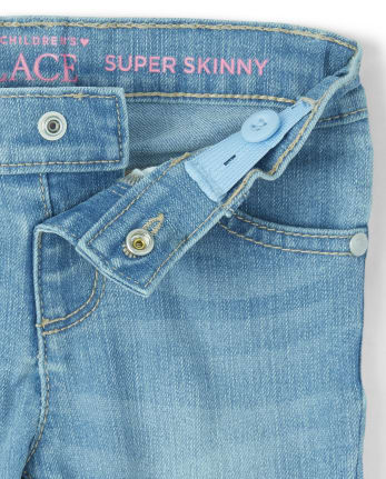 Baby and Toddler Girls Stretch Super Skinny Jeans