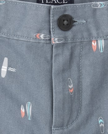 Boys Print Chino Shorts