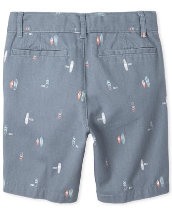 Boys Print Chino Shorts