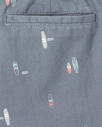 Boys Print Chino Shorts