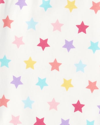 Girls Rainbow Star Capri Leggings 3-Pack