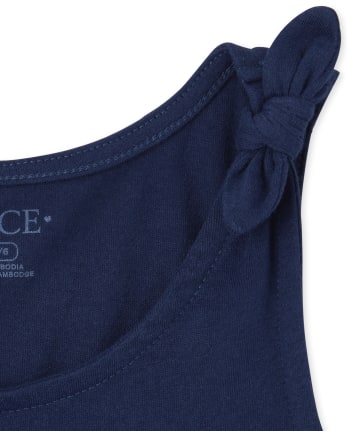 Girls Mix And Match Glitter Love Tie Shoulder Tank Top