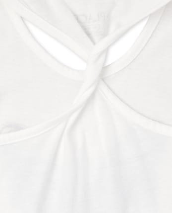 Débardeur dos torsadé pailleté Mix and Match pour fille