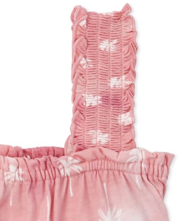 Girls Mix And Match Smocked Tank Top