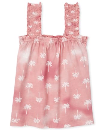 Girls Mix And Match Smocked Tank Top