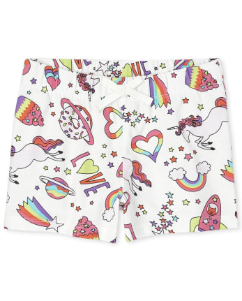 Girls Mix And Match Print Shorts