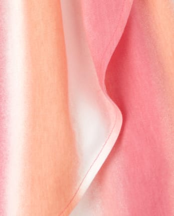Girls Ombre Smocked High Low Dress