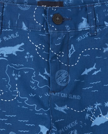 Boys Print Chino Shorts