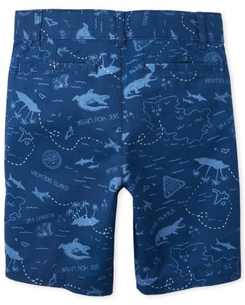 Boys Print Chino Shorts
