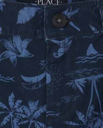 Boys Palm Tree Chino Shorts