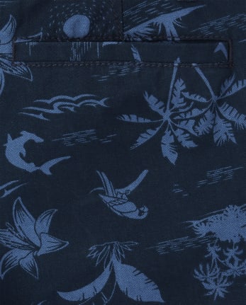 Boys Palm Tree Chino Shorts