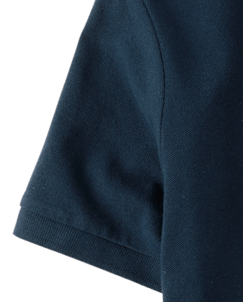 Polo de piqué elástico resistente a las manchas de uniforme para niños