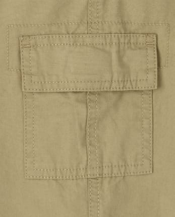 Pantalones cargo ajustados sin cordones de uniforme para niños