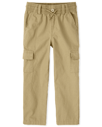 Pantalones cargo ajustados sin cordones de uniforme para niños