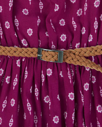 Vestido campesino a juego floral de mamá y yo para niñas