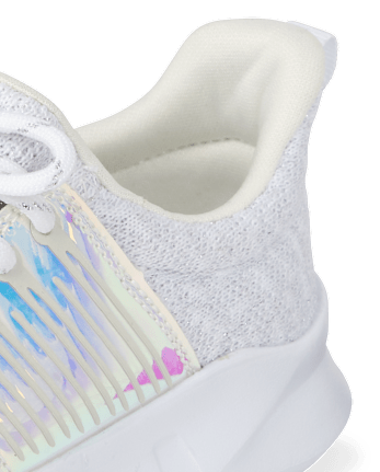 Girls Uniform Holographic Running Sneakers