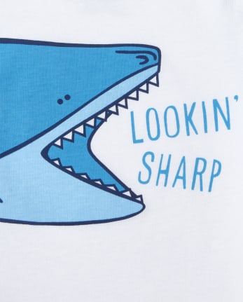 Conjunto de ropa de juego de 3 piezas Shark para bebés niños