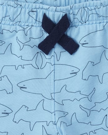 Conjunto de ropa de juego de 3 piezas Shark para bebés niños