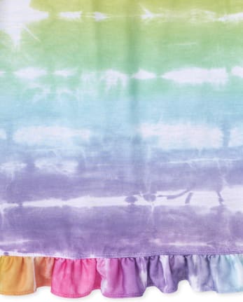 Girls Tie Dye Ruffle Nightgown