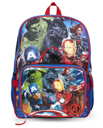 Boys Avengers Backpack And Lunch Box Set