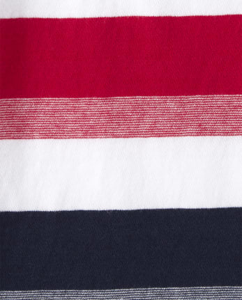 Baby And Toddler Boys Americana Mix And Match Striped Pocket Tank Top