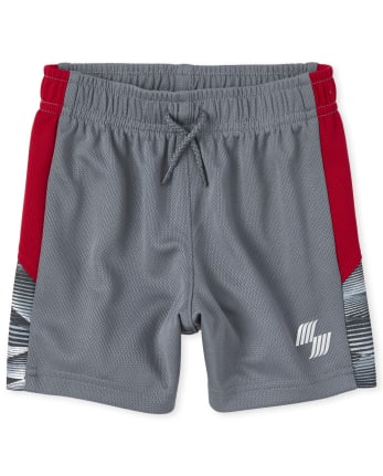 Shorts de basket-ball de performance à rayures latérales, mélangez et assortissez pour bébés et tout-petits garçons