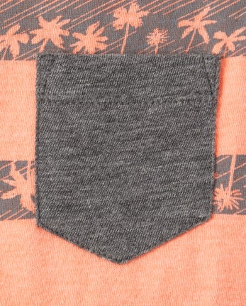 Camiseta sin mangas con bolsillo a rayas Mix And Match para bebés y niños pequeños