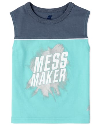 Baby And Toddler Boys Mix And Match Graphic Muscle Top