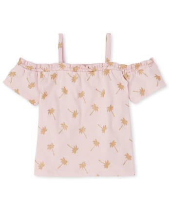 Baby And Toddler Girls Mix And Match Print Off Shoulder Top