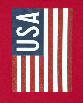 Camiseta sin mangas con espalda cruzada para bebés y niñas pequeñas Americana Mix And Match USA