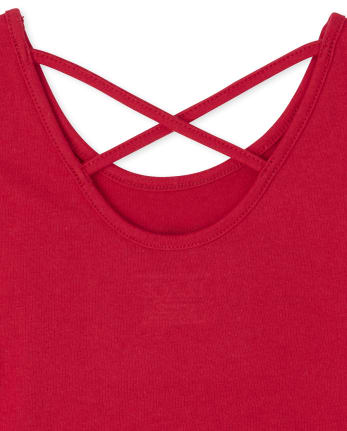 Camiseta sin mangas con espalda cruzada para bebés y niñas pequeñas Americana Mix And Match USA