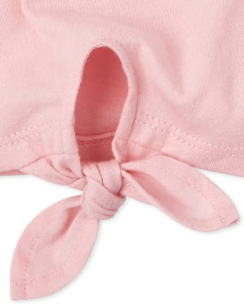 Baby And Toddler Girls Mix And Match Glitter Tie Front Tank Top