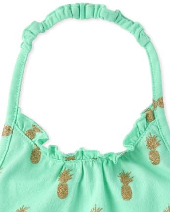 Baby And Toddler Girls Mix And Match Print Halter Top