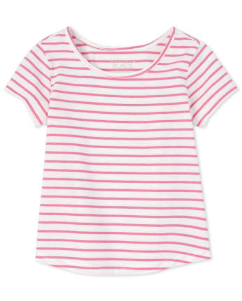 Toddler Girls Striped Tee Shirt
