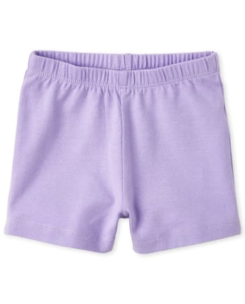 2-pack Cotton Baby Shorts Toddler Girls' Cartwheel Shorts 2-Pack - 100% Cotton Play Shorts For 18-24 Months Pull-on Play Shorts
