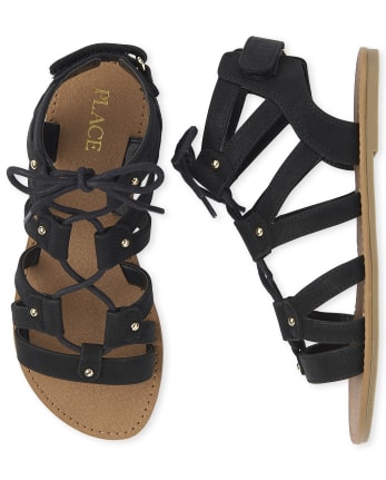 Sandales spartiates cloutées pour fille