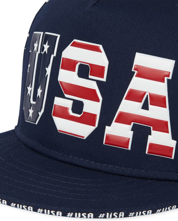 Toddler Boys Americana USA Striped Baseball Hat