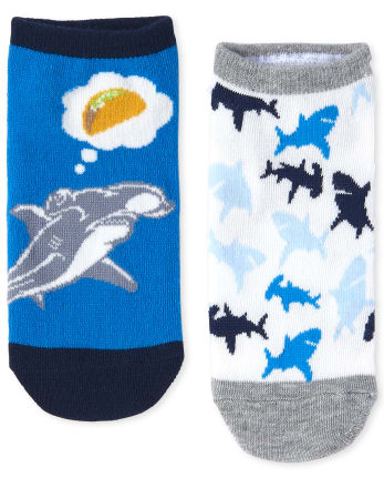 Paquete de 6 calcetines tobilleros Shark para niños