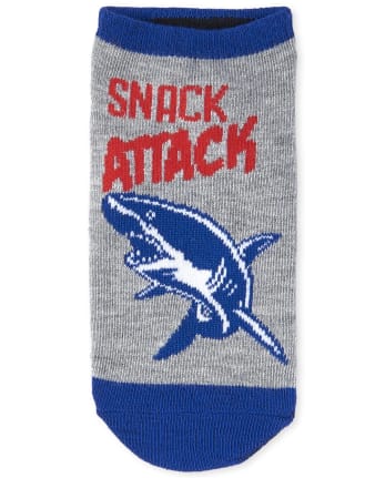 Boys Shark Ankle Socks 6-Pack
