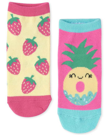 Girls Fruit Ankle Socks 6-Pack