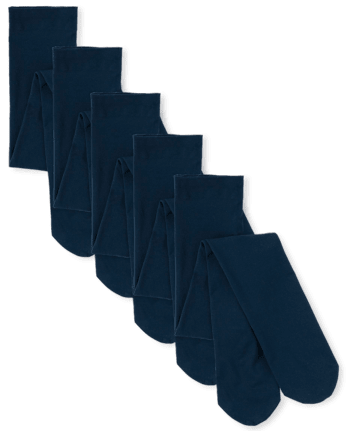 Lot de 5 collants en microfibre pour filles