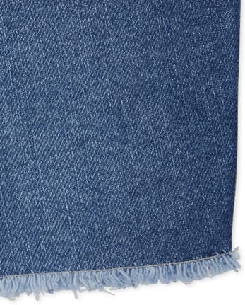 Pantalones cortos de mezclilla con estampado de sandía bordados para bebés y niñas pequeñas