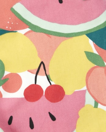 Baby And Toddler Girls Fruit Shortalls