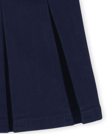 Jupe-short d'uniforme à boutons pour toute-petite fille