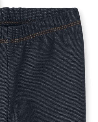 Toddler Girls Faux Denim Leggings 2-Pack