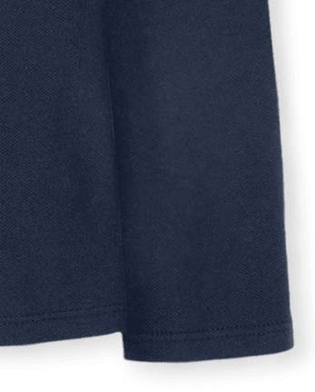 Lot de 2 polos uniformes en piqué à volants pour bébé et toute-petite fille