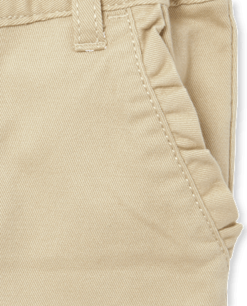 Ensemble de 2 pantalons chino skinny à volants pour toute-petite fille