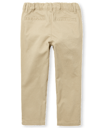 Ensemble de 2 pantalons chino skinny à volants pour toute-petite fille