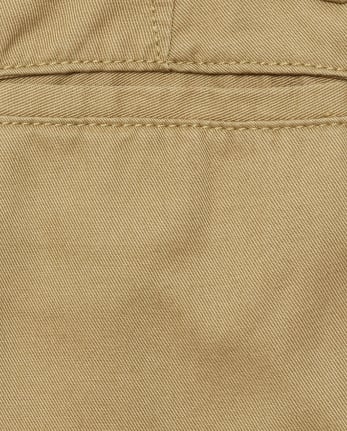Pantalones chinos ajustados de uniforme para niños, paquete de 2